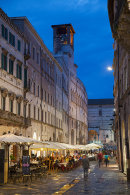 Corso Vannucci at dusk, Perugia
