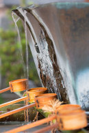 Water ladles at Kushida Shrine, Fukuoka