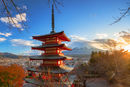 Chureito Pagoda and Mount Fuji, Japan