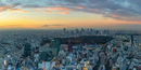 Tokyo skyline at sunset, Japan