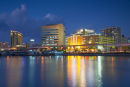 Naha skyline at dusk