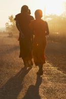 Monks At Dawn, Champasak