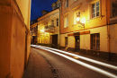 Light Trails In Old Town, Vilnius