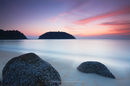 Beach at sunset, Pangkor Island, Malaysia