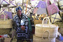 Basket seller in market, Maputo, Mozambique