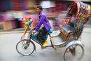 Rickshaw driver, Kathmandu, Nepal