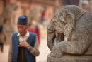 Elephant statue, Durbar Square, Patan