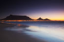 Table Mountain at sunset, Cape Town