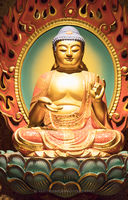 Statue in Buddha Tooth Relic Temple, Singapore