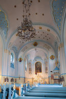 Interior of Blue Church, Bratislava