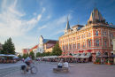 Outdoor cafes in Main Square, Kosice