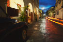 Fort streets at night, Galle