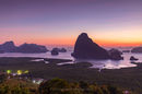 Ao Phang Nga National Park at dawn, Thailand