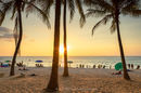 Surin beach at sunset, Phuket, Thailand