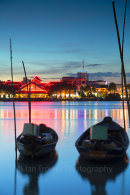Boats at dusk, Can Tho