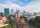 Notre Dame Cathedral and skyline, Ho Chi Minh City