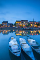 Boats on Thu Bon, Hoi An