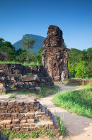 Tourist at ruins of My Son, Hoi An