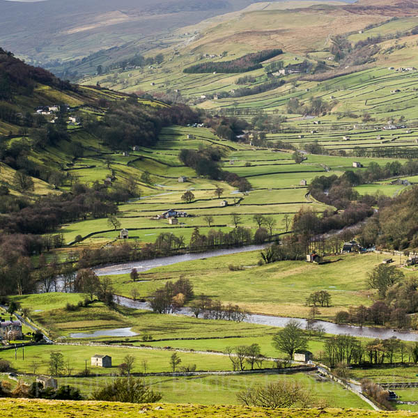 River valley, Swaledale, Yorkshire Dales, England