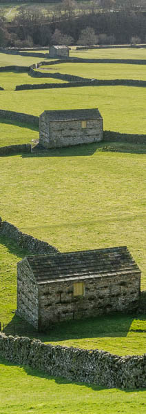 Stone barn on Swaledale, Yorkshire, England