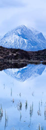 Still Lochen and a snow covered Marsco mountain, Isle of Skye, Scotland