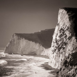 Cliffs and sea, Dorset, England