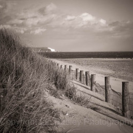 Hengistbury Head towards the Needles, Dorset, England