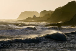 Rough seas at Ventnor, Isle of Wight, England