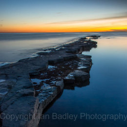 Kimmeridge at twilight, Dorset, England