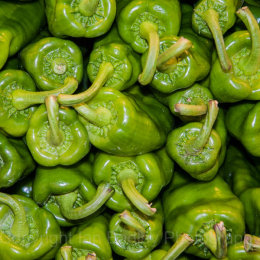 Green pepper stalks