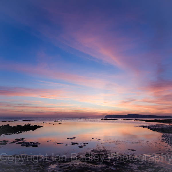 Compton Bay at twilight, Isle of Wight, England