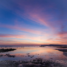 Compton Bay at twilight, Isle of Wight, England