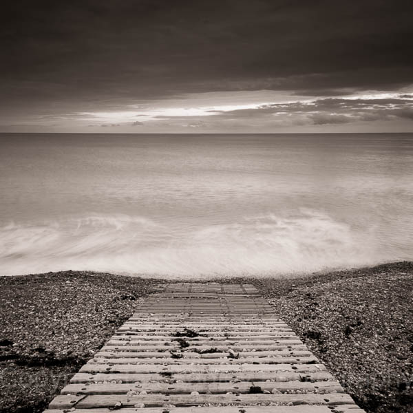 Slipway into the sea, Freshwater, Isle of Wight, England