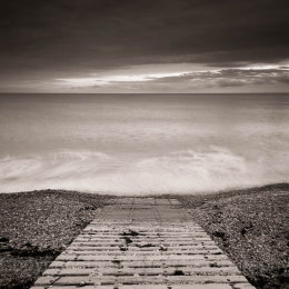Slipway into the sea, Freshwater, Isle of Wight, England