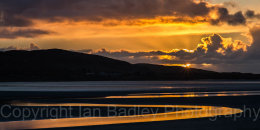 Low tide at sunset on the Isle of Harris, Hebrides, Scotland