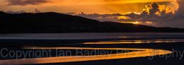 Low tide at sunset on the Isle of Harris, Hebrides, Scotland