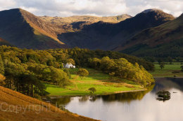 View over Crummock Water, Haystacks and Fleetwith Pike, Lake District National Park, Cumbria, England