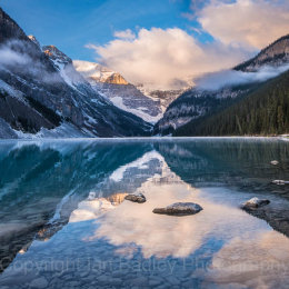 First light on Lake Louise, Banff National Park, Canada