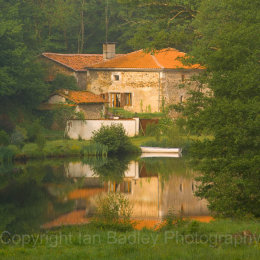 Morning mist on a river in Charente Maritime, France