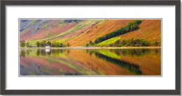 Autumn colours reflections on Buttermere