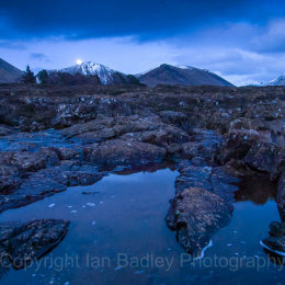 Moonrise over the Isle of Skye, Scotland