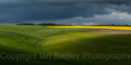 Storm clouds over the fields, Dorset, England