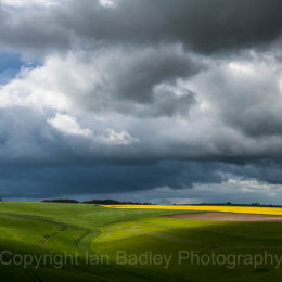 Storm clouds over the fields, Dorset, England