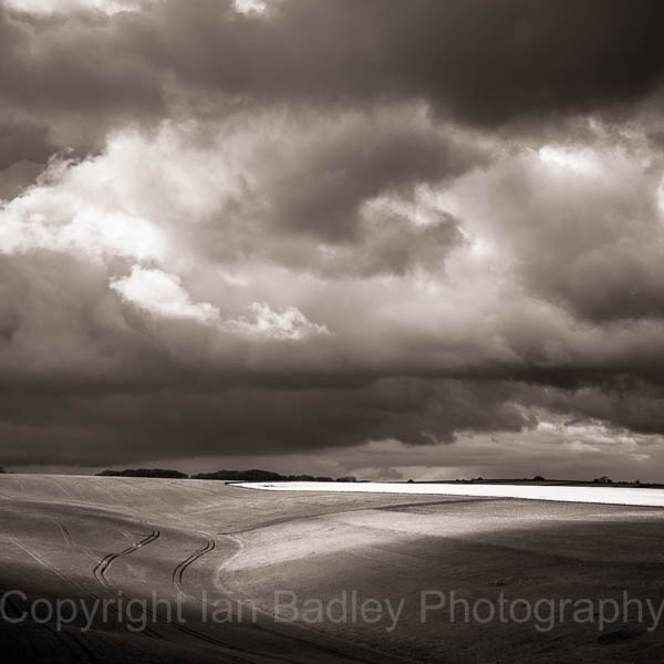 Storm clouds over the fields, Dorset, England