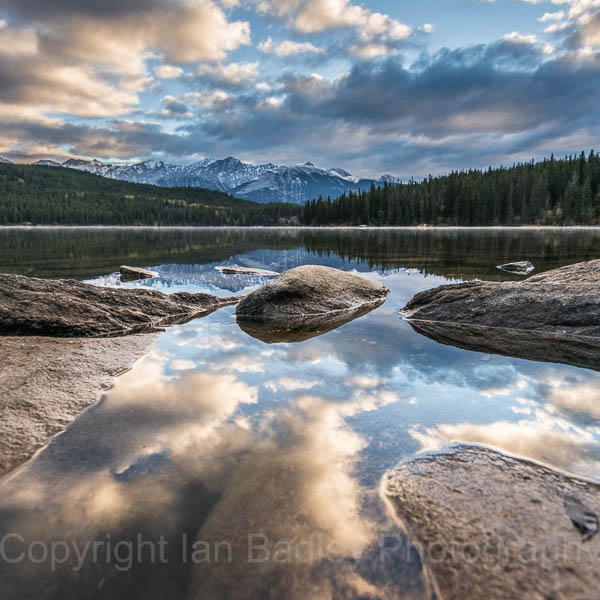 Canada, Jasper National Park, Low down on Pyramid Lake