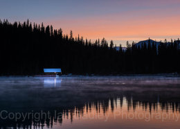 Before dawn on Lake Louise, Banff National Park, Canada