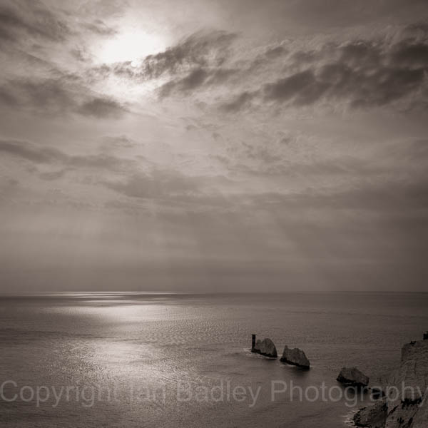 View over the Needles, Isle of Wight, England