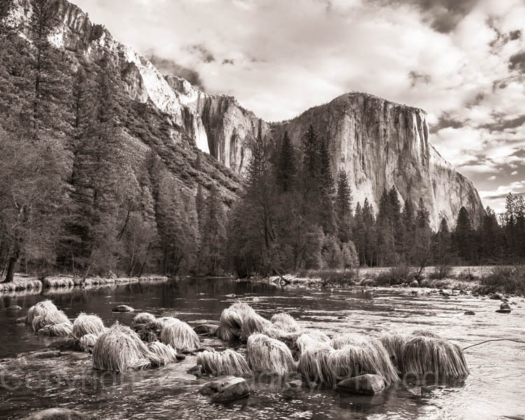 El Capitan over Merced River, Yosemite National Park, California, USA