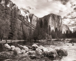 El Capitan over Merced River, Yosemite National Park, California, USA