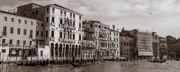Italy, Venice, Gondola passing by